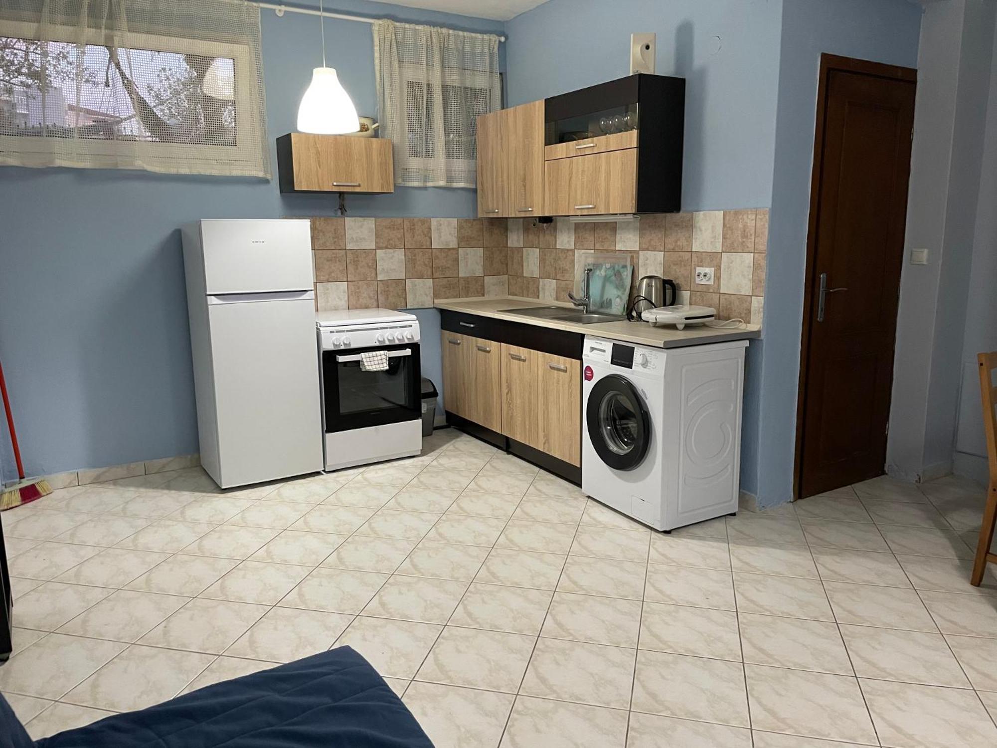 Family Garden Apartment Nea Michaniona Bagian luar foto